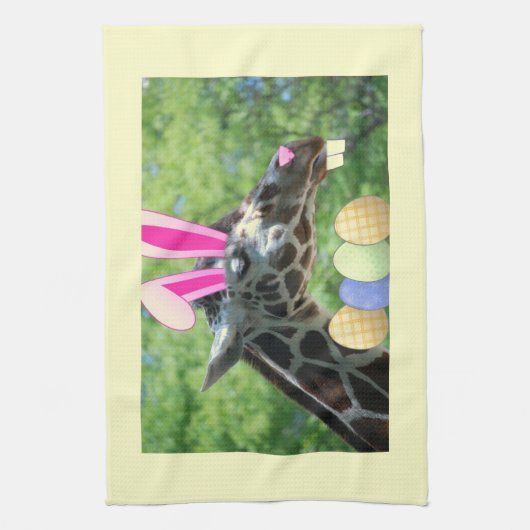 PaasGiraffe Theedoek (Verticaal)