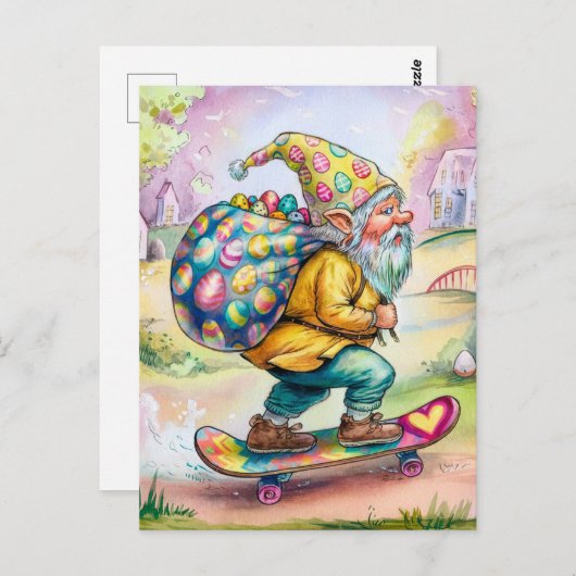 Paasgnome Briefkaart (Voorkant / Achterkant)