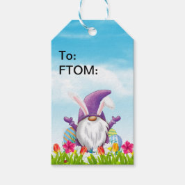 Paasgnome Cadeaulabel