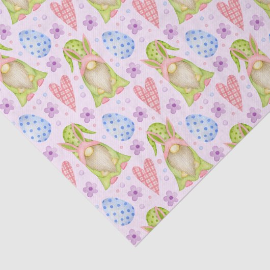 Paasgnomen en paaseieren tissuepapier (Detail)