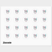 Paasgnomen Happy Paasgnomies Bunny Ears Eggs Ronde Sticker (Vel)
