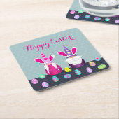 Paasgnomen Kartonnen Onderzetters (Schuin)