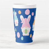Paasgnomen met paaseieren uit Bunny Ears Latte Mok (Voorkant)