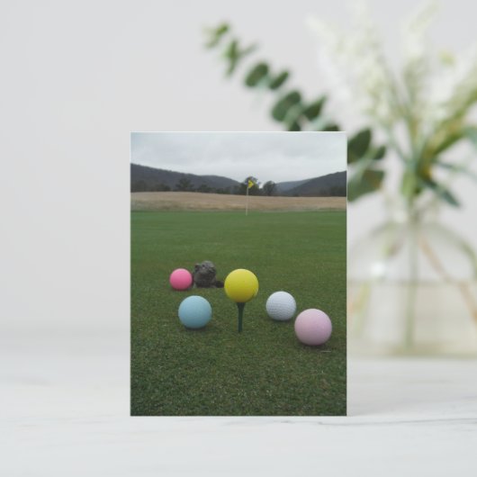 Paasgolf Feestdagenkaart (Staand voorkant)