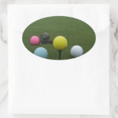 Paasgolf Ovale Sticker (Tas)