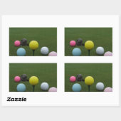 Paasgolf Rechthoekige Sticker (Vel)