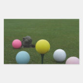 Paasgolf Rechthoekige Sticker (Voorkant)