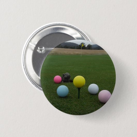 Paasgolf Ronde Button 5,7 Cm (Voorkant /achterkant)