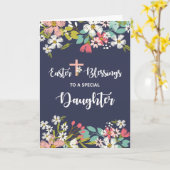 Paasgordijnen van Risen Christus Flowers Kaart (Gele Bloem)