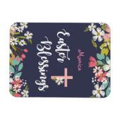 Paasgordijnen van Risen Christus Flowers Magneet (Horizontaal)