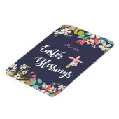 Paasgordijnen van Risen Christus Flowers Magneet (Linkerzijde)