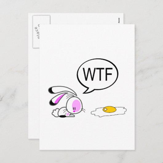 Paasgrap Bunny Feestdagenkaart (Voorkant / Achterkant)