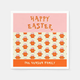 Paasgriep bevestigen met Eggshell Pattern Party Servet