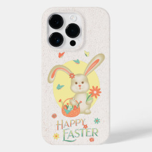 Paasgriep bunny Modern Pastel Floral Case-Mate iPhone 14 Pro Hoesje