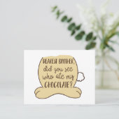 Paasgriep Funny Bunny Quote Typografie Briefkaart (Staand voorkant)
