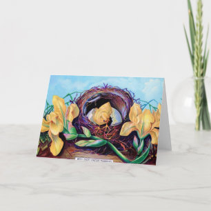 paasgriep in nesten feestdagen kaart