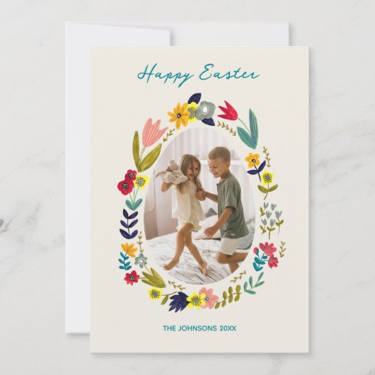 Paasgriepfoto Feestdagenkaart (Voorkant)