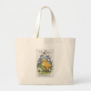 Paasgriet Yellow Chick Grote Tote Bag