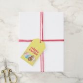 Paasgroep Eieren Hoppy Paasdag Cadeaulabel (Met Touw)