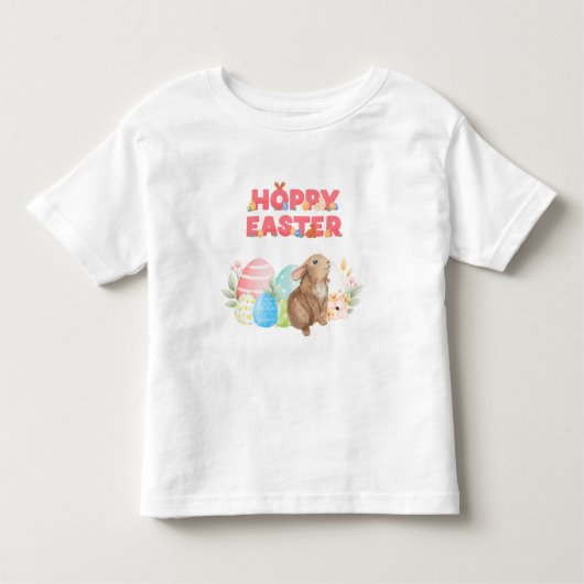 Paasgroep Eieren Hoppy Paasdag Kinder Shirts (Voorkant)