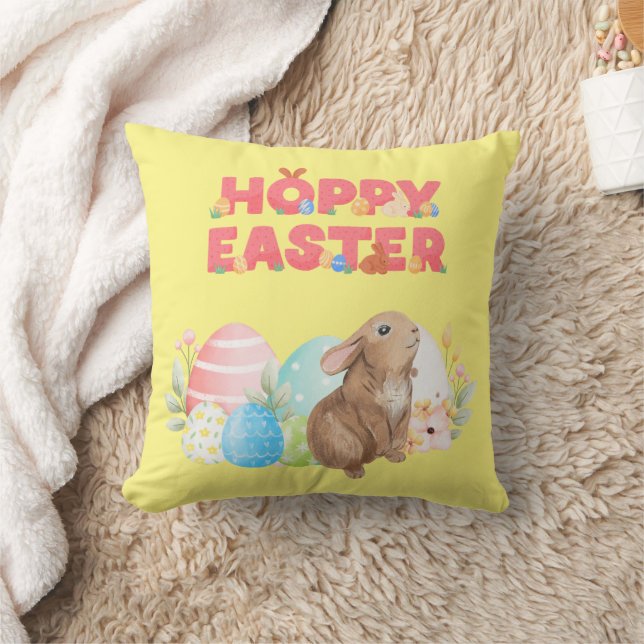 Paasgroep Eieren Hoppy Paasdag Kussen (Deken)