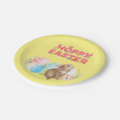 Paasgroep Eieren Hoppy Paasdag Papieren Bordje (Gekanteld)