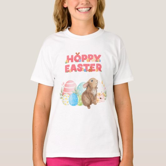 Paasgroep Eieren Hoppy Paasdag T-shirt (Voorkant)