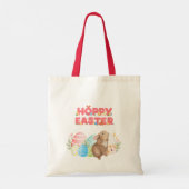 Paasgroep Eieren Hoppy Paasdag Tote Bag (Achterkant)