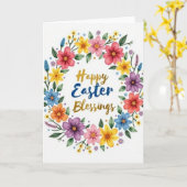 Paasgroet Bloemkaart Kaart (Gele Bloem)