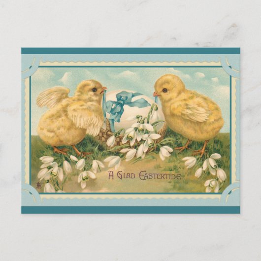 Paasgroet Cute Chick Briefkaart (Voorkant)