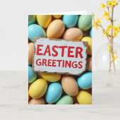 Paasgroet Eierkaart Kaart (Gele Bloem)