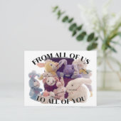 Paasgroet Feestdagenkaart (Staand voorkant)