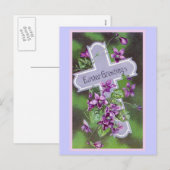 Paasgroet illustratie feestdagenkaart (Voorkant / Achterkant)