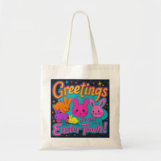 Paasgroet van de konijnen tote bag (Voorkant)