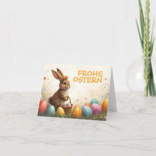 Paasgroet van de paashaas kaart