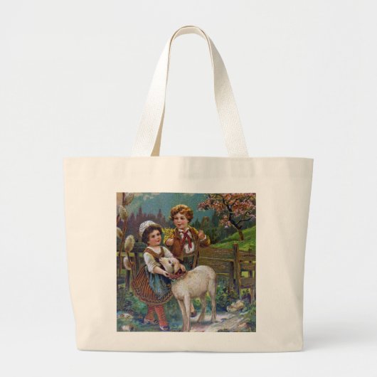 Paasgroeten 1908 grote tote bag (Voorkant)
