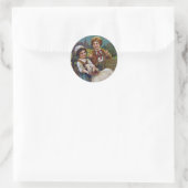 Paasgroeten 1908 ronde sticker (Tas)