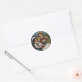 Paasgroeten 1908 ronde sticker (Envelop)