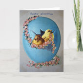 Paasgroeten 1909 feestdagen kaart (Voorkant)