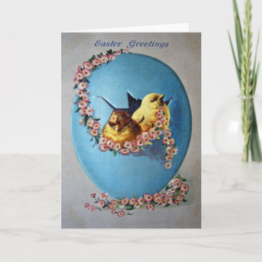 Paasgroeten 1909 feestdagen kaart (Voorkant)