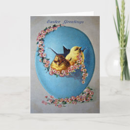 Paasgroeten 1909 feestdagen kaart