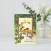  paasgroeten 1913 feestdagenkaart (Staand voorkant)