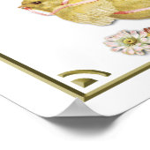 Paasgroeten Baby Poster kippen (Hoek)