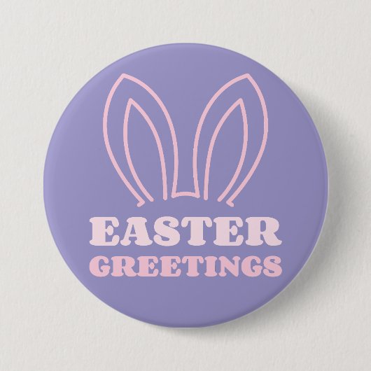 Paasgroeten Bunny Ears Button (Voorkant)