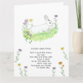 Paasgroeten Bunny Old Nursery Ryhme Art Kaart (Voorkant)