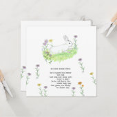 Paasgroeten Bunny Old Nursery Ryhme Art Kaart (Voorkant / Achterkant in situ)