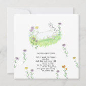 Paasgroeten Bunny Old Nursery Ryhme Art Kaart (Voorkant)