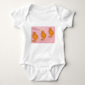 Paasgroeten Chicken Pink Romper (Voorkant)