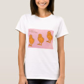 Paasgroeten Chicken Pink T-shirt (Voorkant)