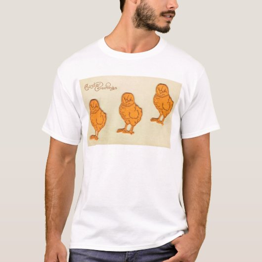 Paasgroeten Chicks Beige T-shirt (Voorkant)
